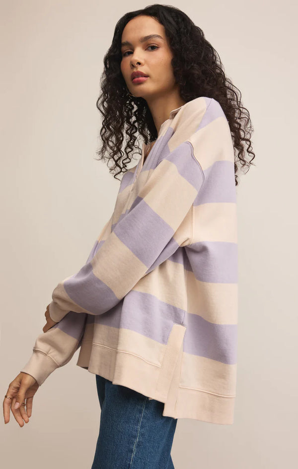 Rugby Brushed Fleece Henley