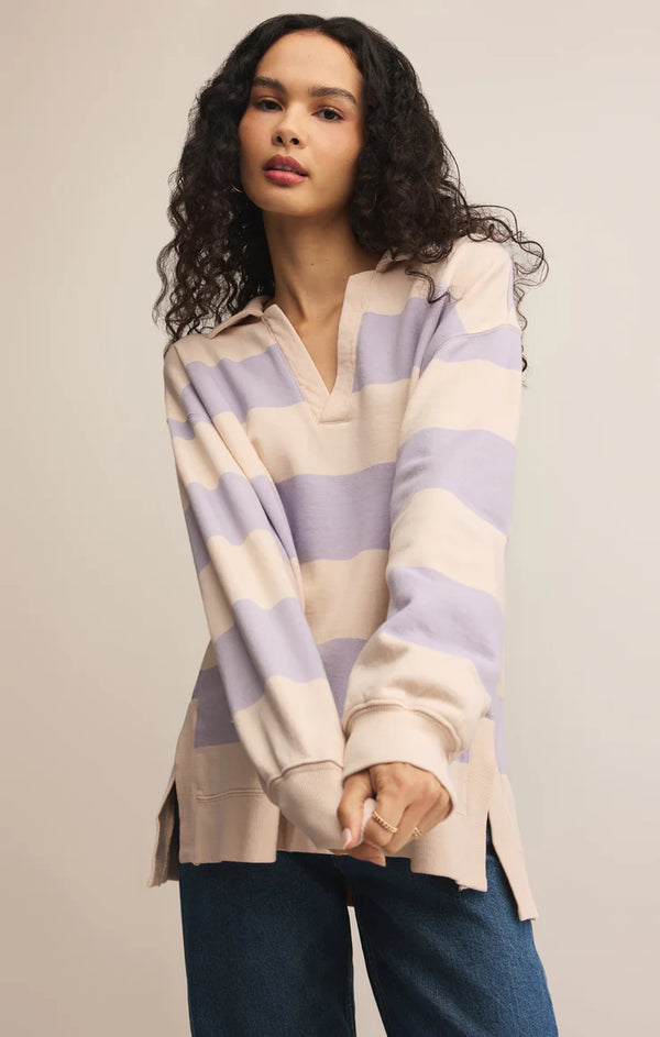 Rugby Brushed Fleece Henley