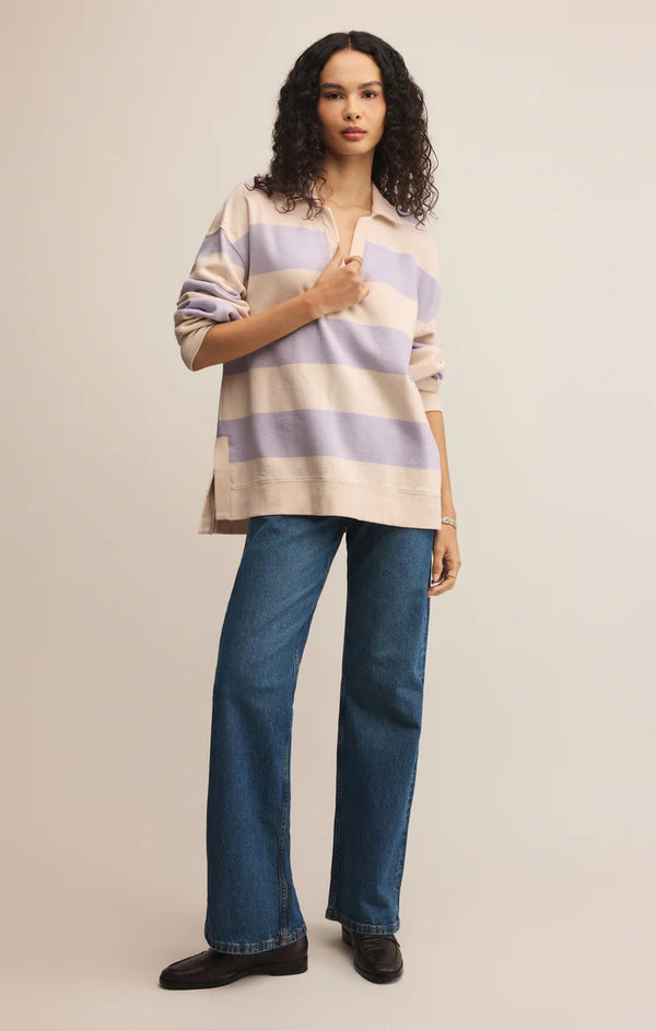 Rugby Brushed Fleece Henley