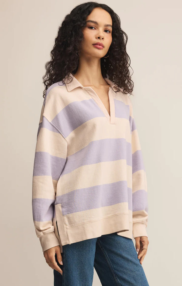 Rugby Brushed Fleece Henley