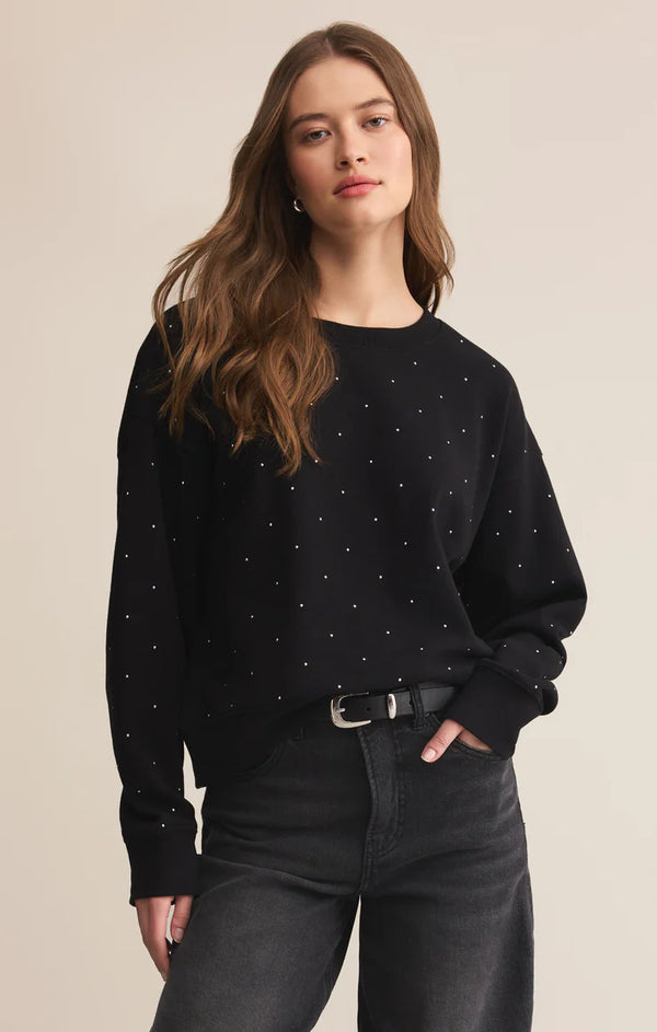 Sparkle Embellished Sweatshirt