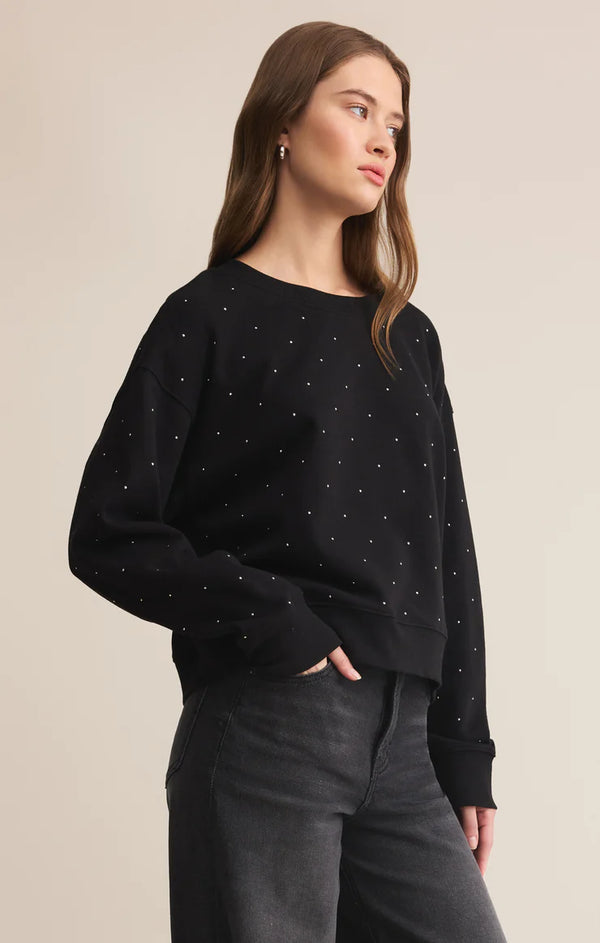 Sparkle Embellished Sweatshirt