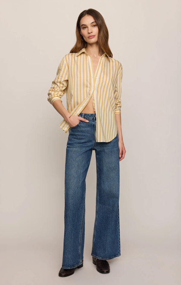 Golden Haven Stripe Button Up