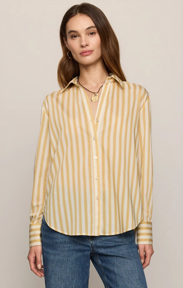 Golden Haven Stripe Button Up
