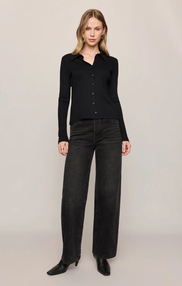 Tully Rib Button Up Top