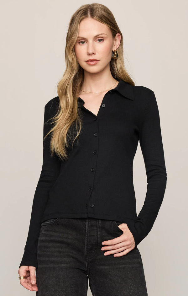Tully Rib Button Up Top