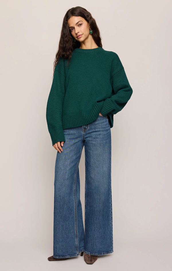 Cloud Spun Curved Hem Sweater