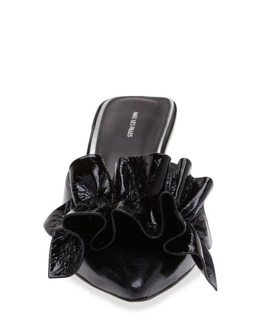 Bella Ruffle Kitten Heel