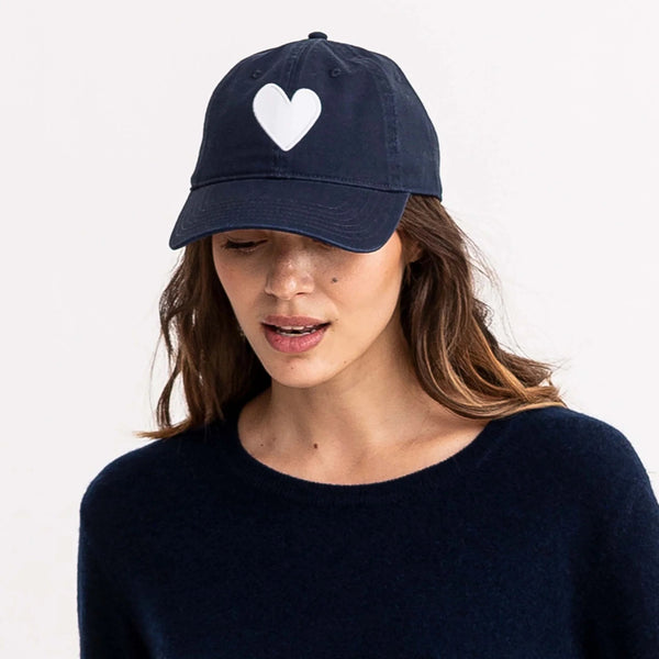 Baseball Hat Heart Patch