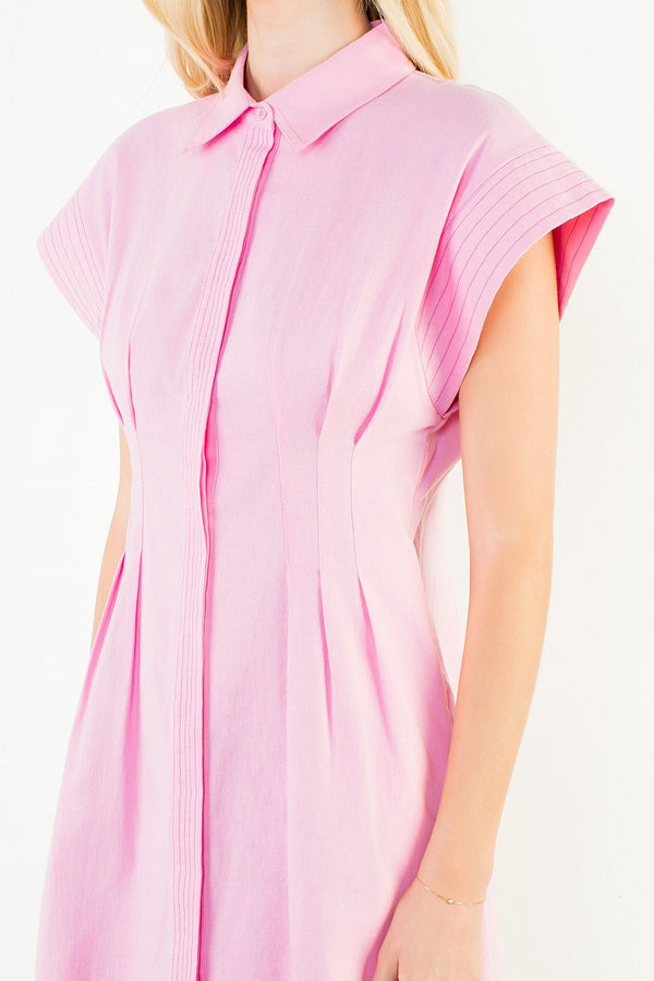 Button Down Collared Dress