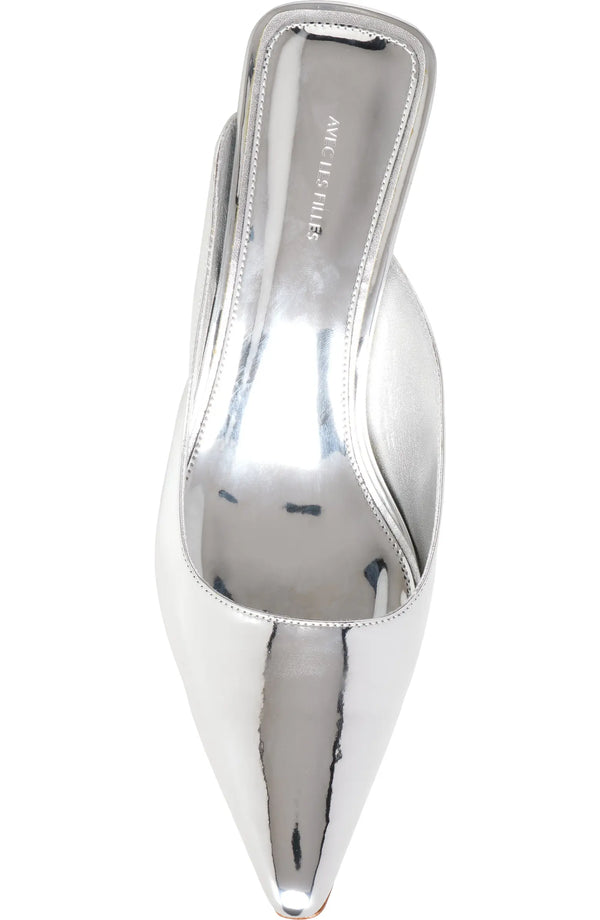 Alma Asymmetrical Leather Mule