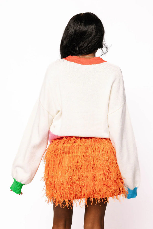 Colorblock 'Sparkle Season' Sweater