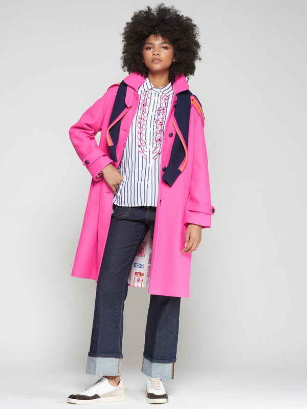 Fuchsia Loden Coat