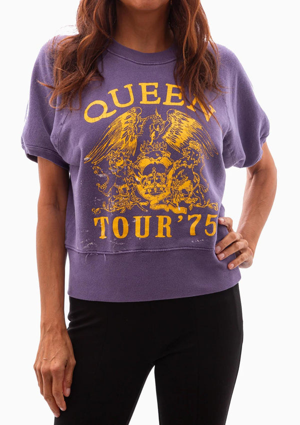 Queen '75 Tour Short Sleeve Sweatshirt