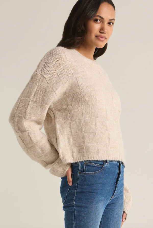 Delilah Check Sweater