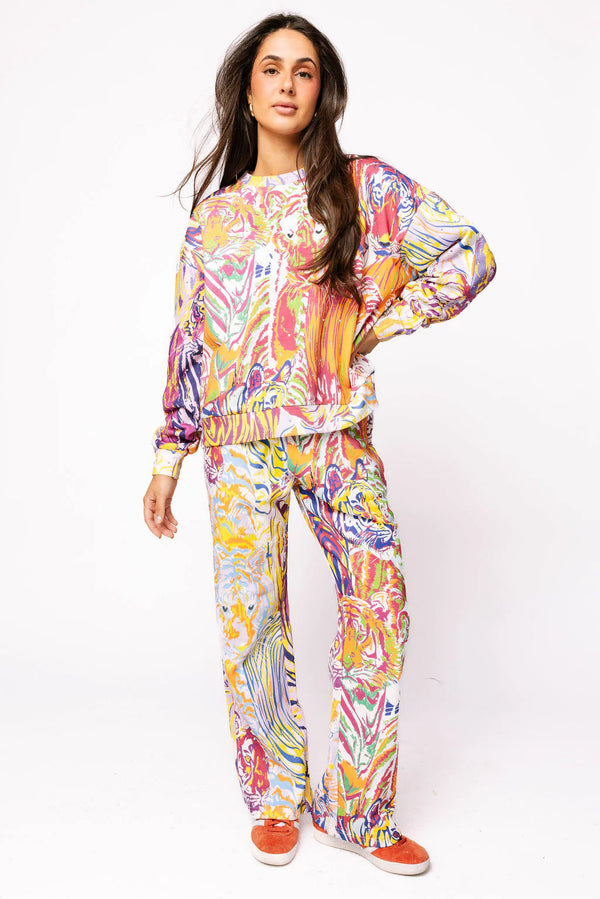 Rainbow Abstract Tiger Sweatshirt