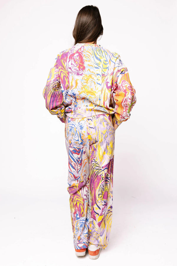 Rainbow Abstract Tiger Sweatshirt