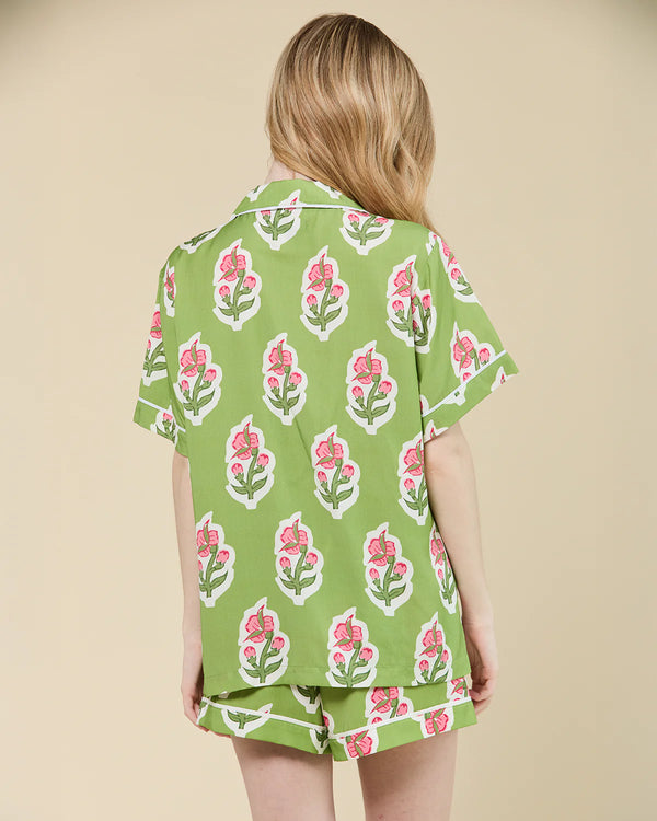 Floret Pajama Shorts Set