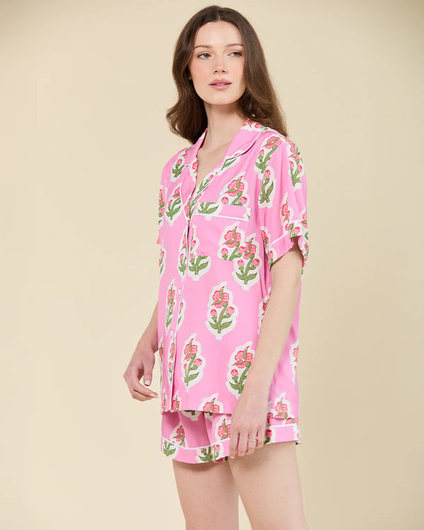 Floret Pajama Shorts Set