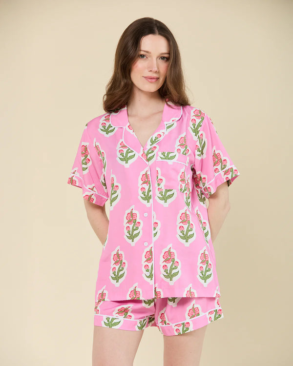 Floret Pajama Shorts Set