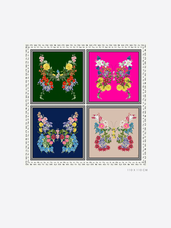 Butterflies Silk Scarf