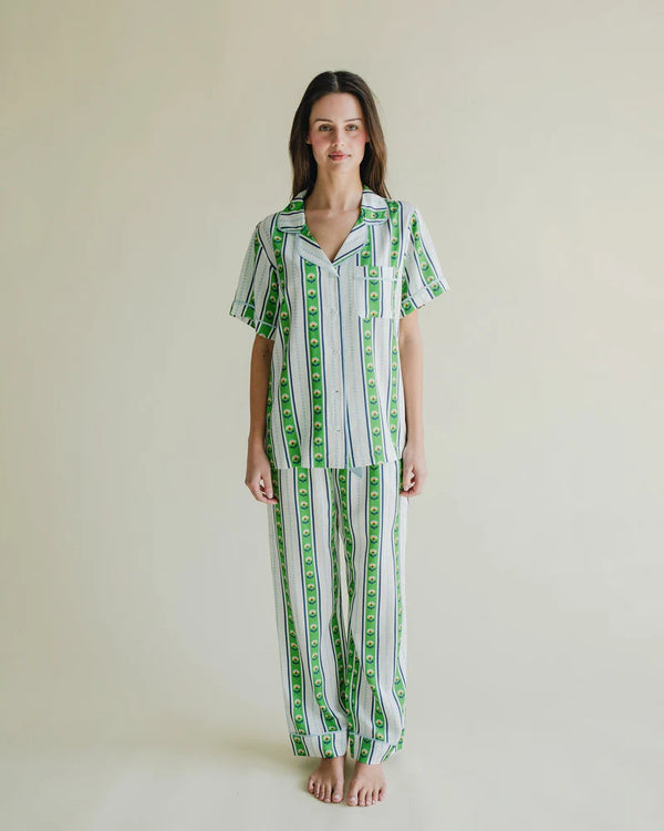 Garden Stripe Pajama Pants Set