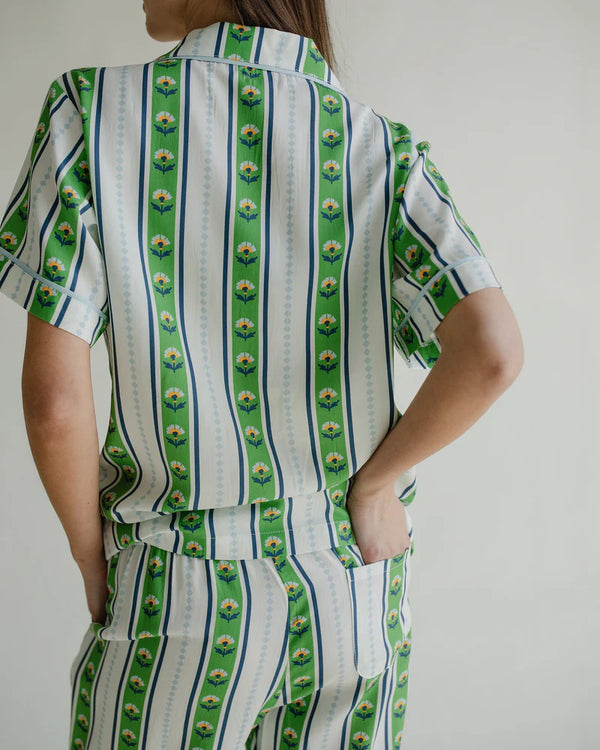 Garden Stripe Pajama Pants Set