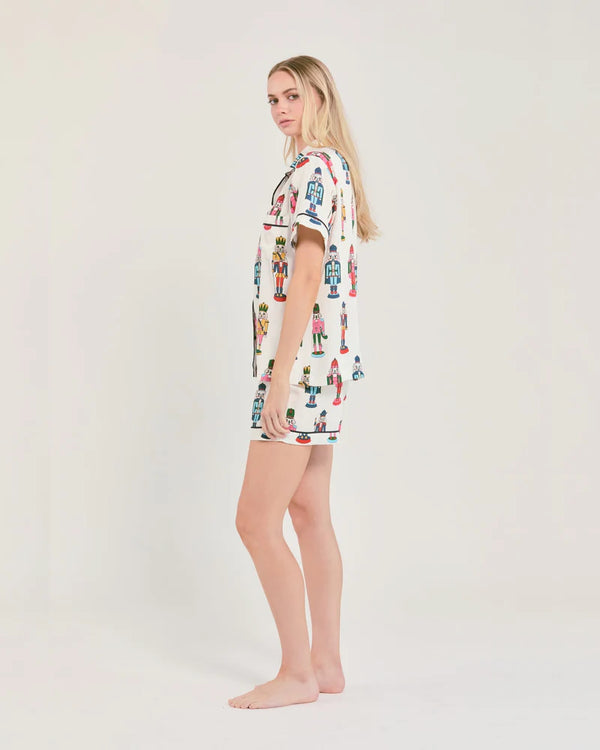Holiday March Pajama Shorts Set