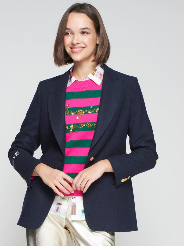Graffiti Wool Blazer