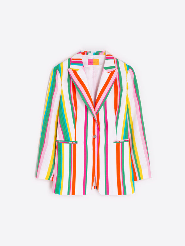 Sophia Striped Seersucker Jacket