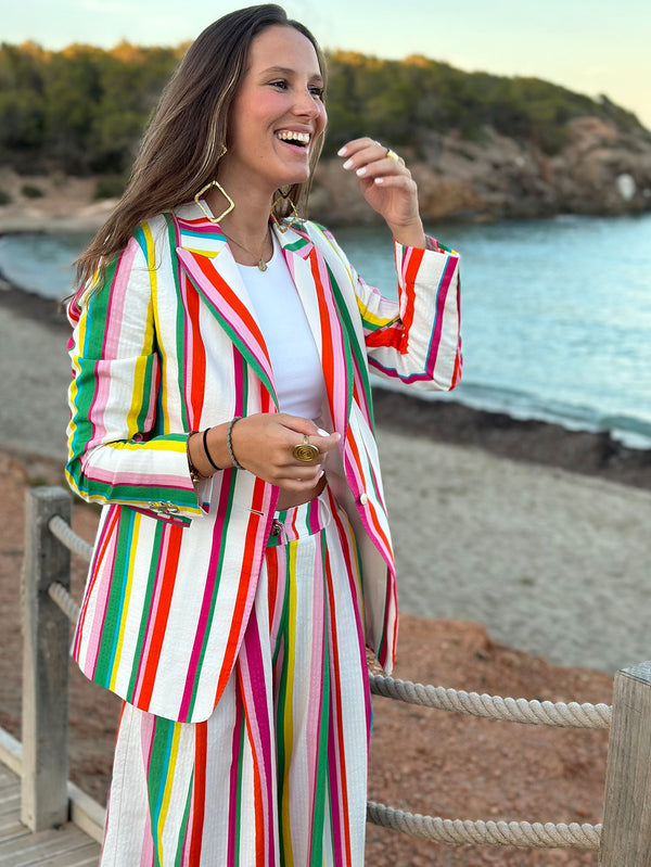 Sophia Striped Seersucker Jacket