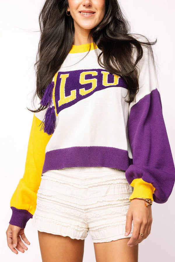 LSU Pennant Sweater