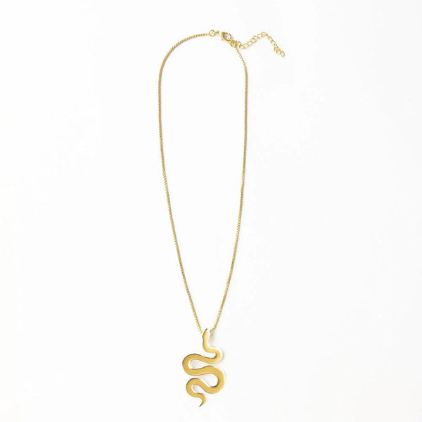 Kara Snake Pendant Necklace