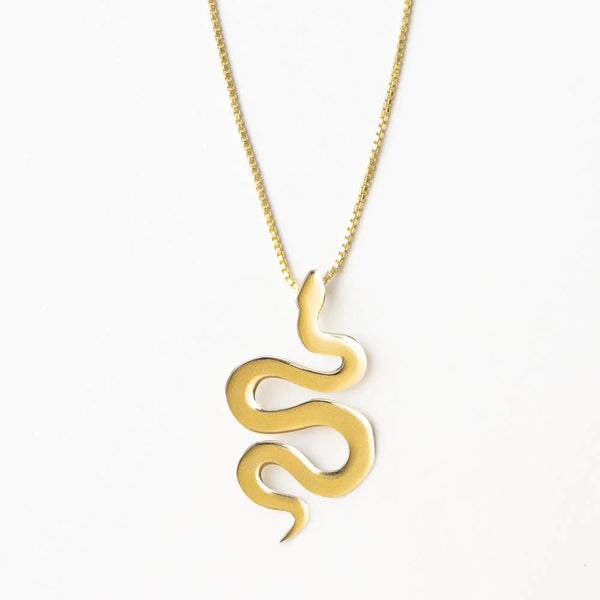 Kara Snake Pendant Necklace