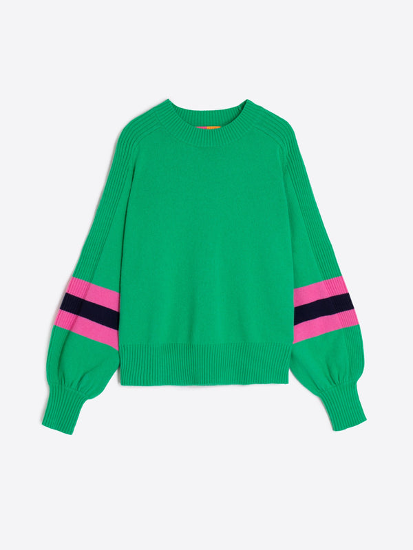 Striped Sleeves Sweater