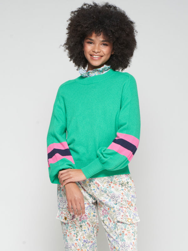 Striped Sleeves Sweater