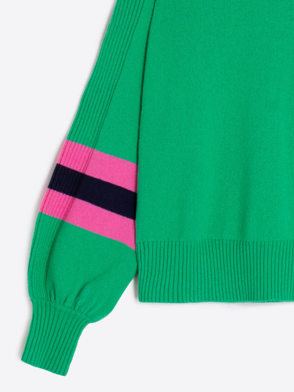 Striped Sleeves Sweater