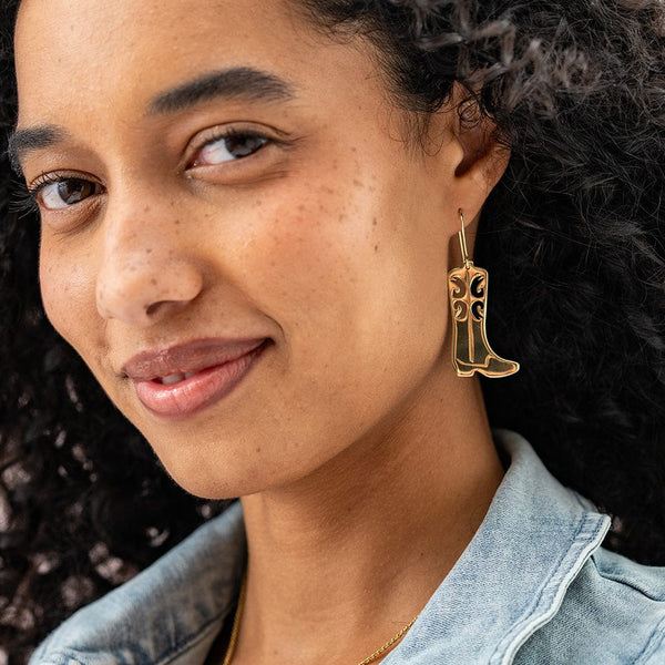 Lacey Boot Dangle Earrings