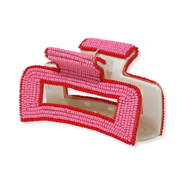 Lola Solid Color With Piped Edges Claw Clip