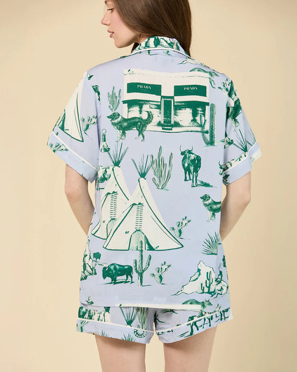 Marfa Toile Pajama Shorts Set