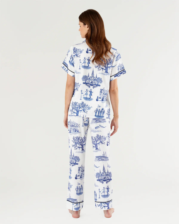 New Orleans Toile Pajama Pants Set