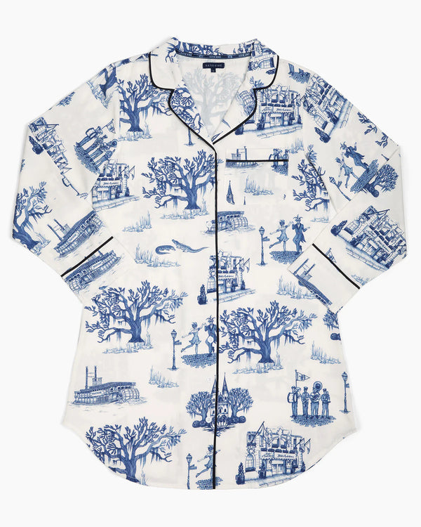 New Orleans Toile Sleep Shirt