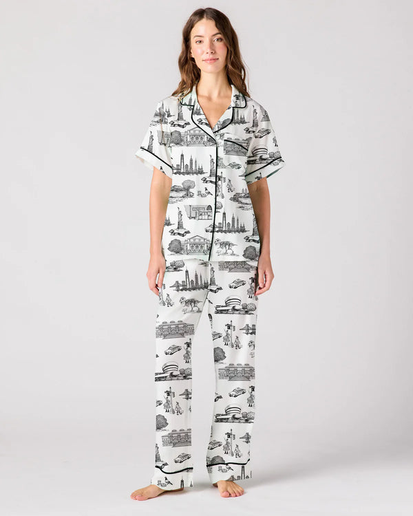 New York Toile Pajama Pants Set