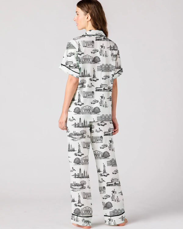 New York Toile Pajama Pants Set