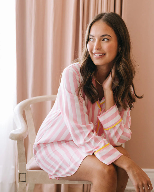 Retro Stripe Sleep Shirt