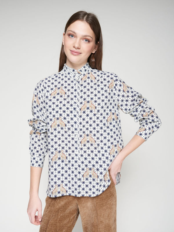 Leopard and Star Print Shirt