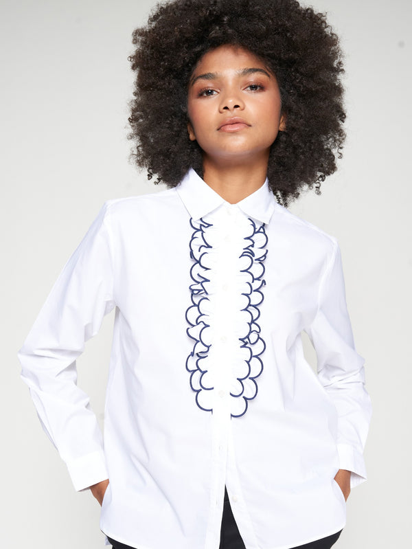 Lionetta Embroidered Poplin Shirt