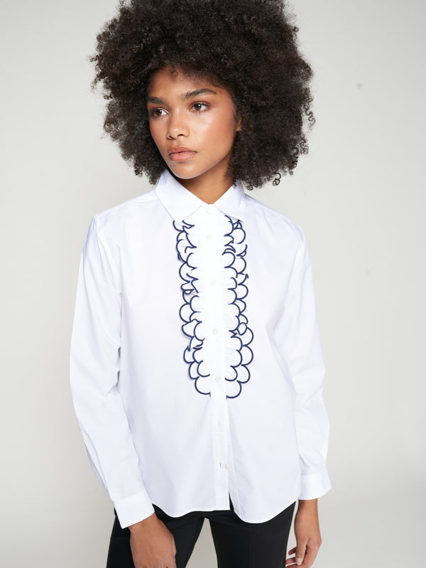 Lionetta Embroidered Poplin Shirt