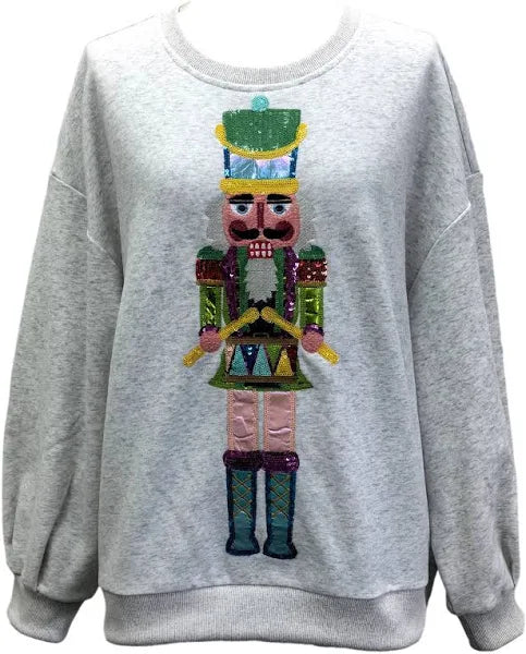 Colorblock Drummer Nutcracker Sweatshirt