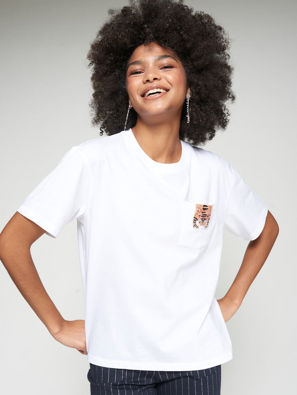 Tiger Embroidery T-Shirt